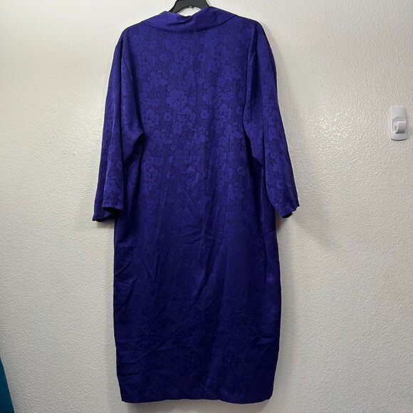 VTG Victoria's Secret Gold Label Long Double Breasted Button Robe House Dress - Picture 6 of 8